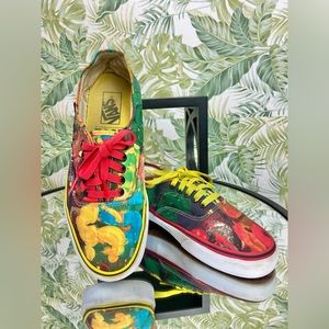 Vans MOCA x‎ Brenna Youngblood x Authentic Democratic Dollar Men Shoe Size 9.5